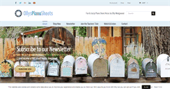 Desktop Screenshot of ollyspianosheets.com